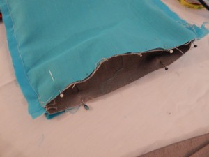 épingler tissu pour petit sac